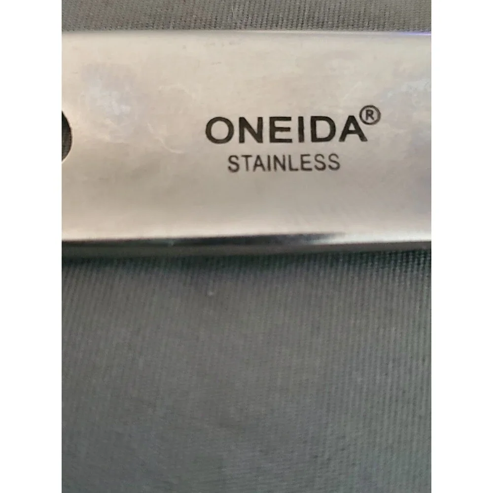 4 Oneida Stainless Steel Serving Spoon Ladle Silverware Flatware Set